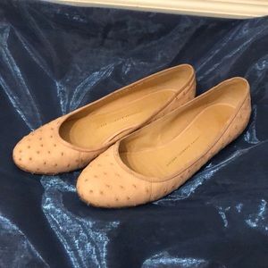Giuseppe Zanotti Pink Ostrich ballet flats